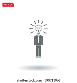 Pictograph of bulb concept
