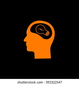 Pictograph of bulb concept