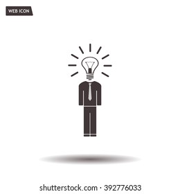 Pictograph of bulb concept