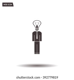 Pictograph of bulb concept