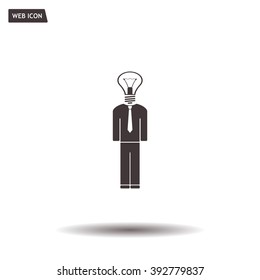 Pictograph of bulb concept