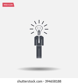 Pictograph of bulb concept