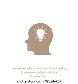 Pictograph of bulb concept