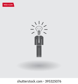 Pictograph of bulb concept