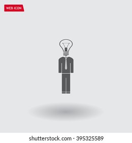 Pictograph of bulb concept