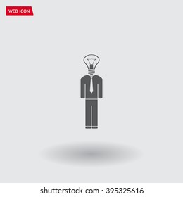 Pictograph of bulb concept