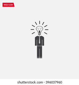 Pictograph of bulb concept