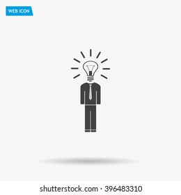 Pictograph of bulb concept