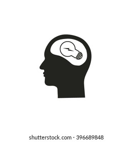 Pictograph of bulb concept