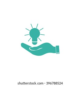 Pictograph of bulb concept