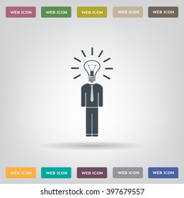Pictograph of bulb concept