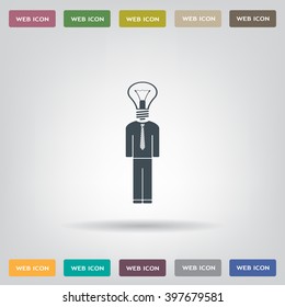 Pictograph of bulb concept