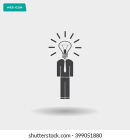 Pictograph of bulb concept