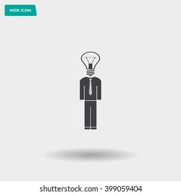Pictograph of bulb concept