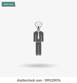 Pictograph of bulb concept