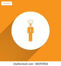 Pictograph of bulb concept