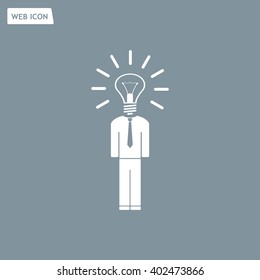 Pictograph of bulb concept