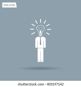 Pictograph of bulb concept