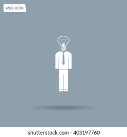Pictograph of bulb concept