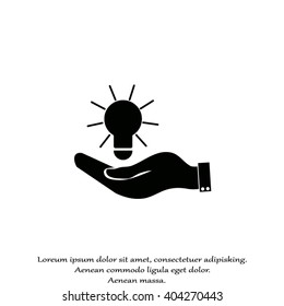 Pictograph of bulb concept