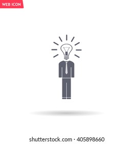 Pictograph of bulb concept