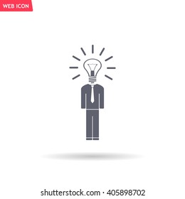 Pictograph of bulb concept