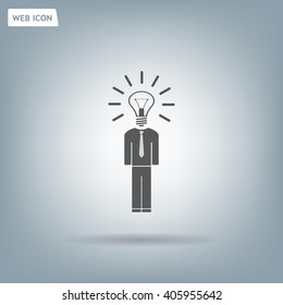 Pictograph of bulb concept