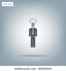 Pictograph of bulb concept