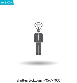 Pictograph of bulb concept