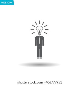 Pictograph of bulb concept
