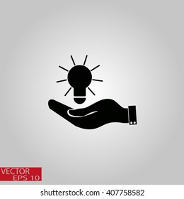 Pictograph of bulb concept