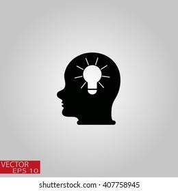 Pictograph of bulb concept