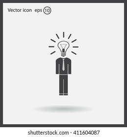 Pictograph of bulb concept