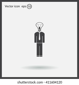 Pictograph of bulb concept