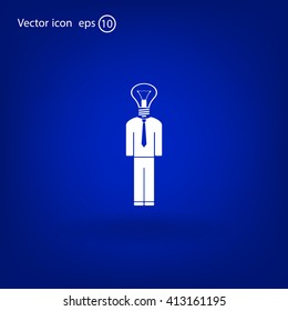 Pictograph of bulb concept