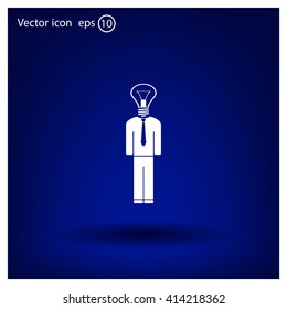 Pictograph of bulb concept