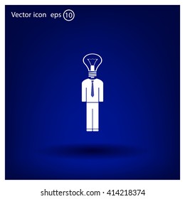 Pictograph of bulb concept
