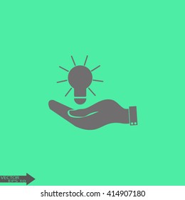 Pictograph of bulb concept
