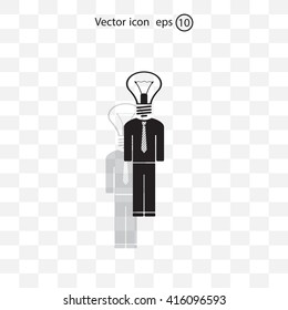 Pictograph of bulb concept