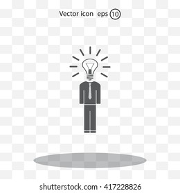 Pictograph of bulb concept