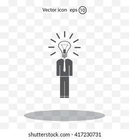 Pictograph of bulb concept