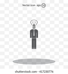 Pictograph of bulb concept