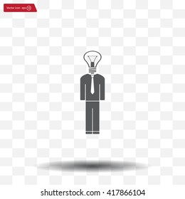 Pictograph of bulb concept
