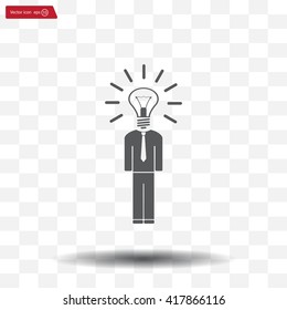 Pictograph of bulb concept