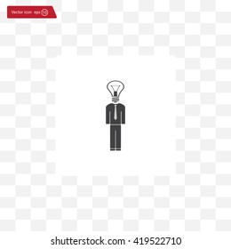 Pictograph of bulb concept