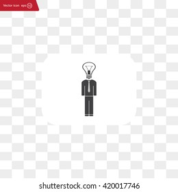 Pictograph of bulb concept