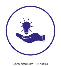 Pictograph of bulb concept