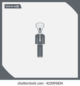 Pictograph of bulb concept