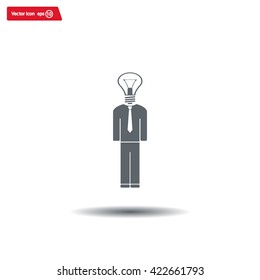 Pictograph of bulb concept