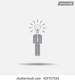 Pictograph of bulb concept